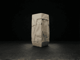 Cracked Stone Vase 3d model