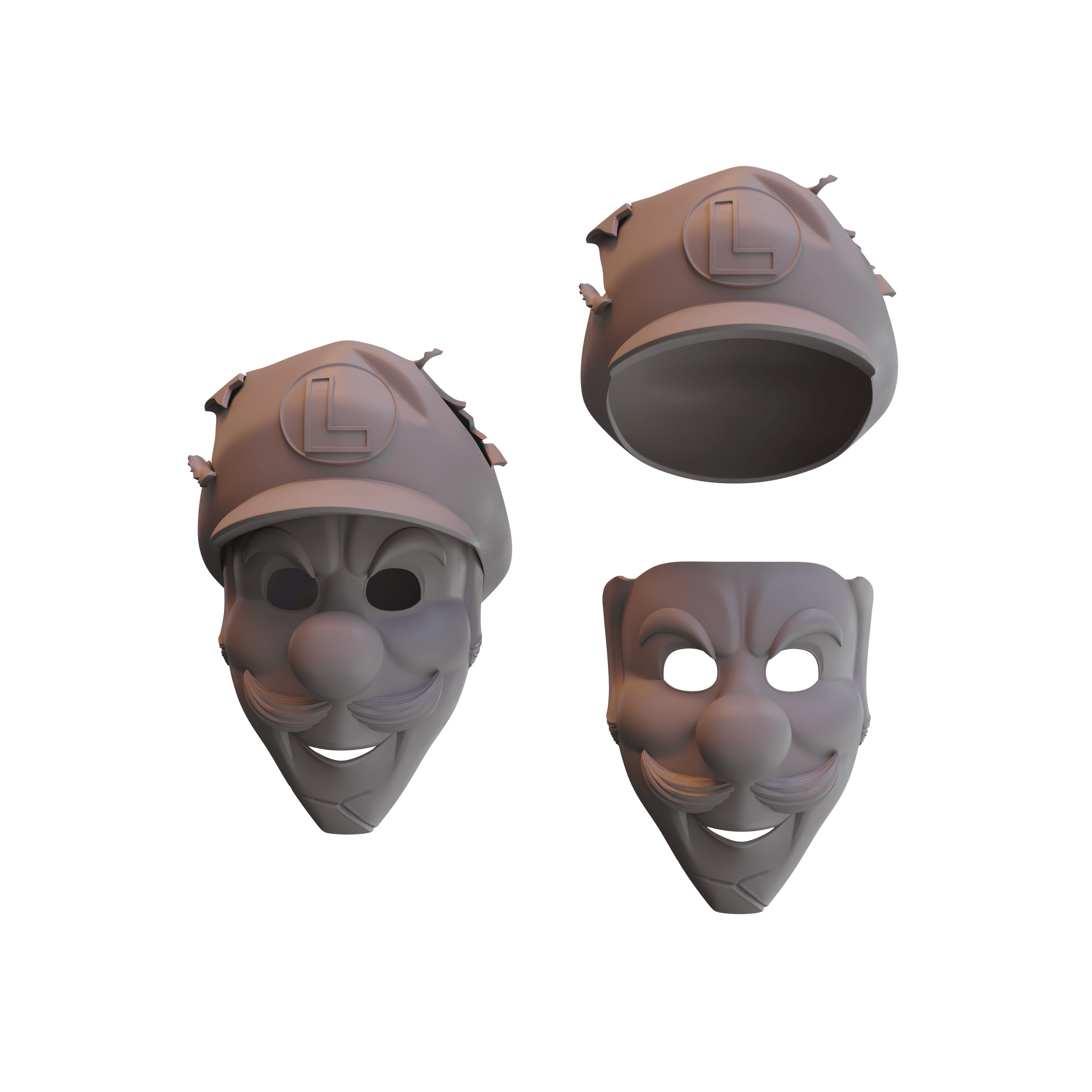 Luigi Vendetta Mask 3d model