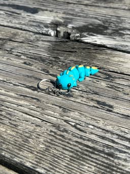Axolotl Fidget Keychain 3d model