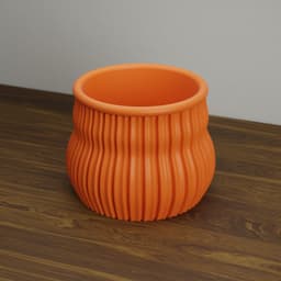 ORGANIC PUMPKIN TWIST-OFF PLANTER 3d model