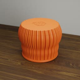 ORGANIC PUMPKIN TWIST-OFF PLANTER 3d model