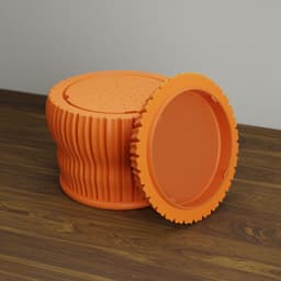 ORGANIC PUMPKIN TWIST-OFF PLANTER 3d model