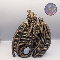 dragon crawling book spine hugger 3d model