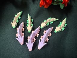 Mini Flexi Crystal Shard Dragon 3d model
