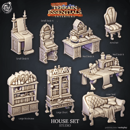 Medieval House Set (Pre-Supported) 3d model