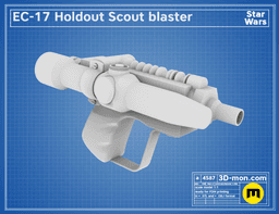 EC-17 Holdout Scout blaster 3d model