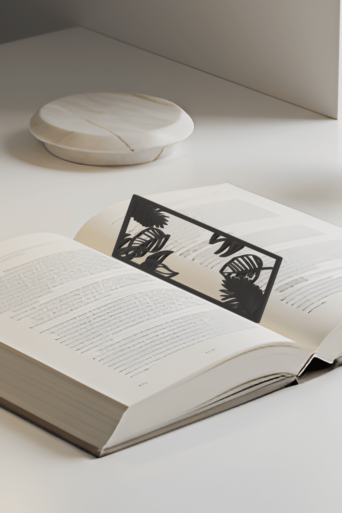 Leaf Bookmark, Gift Bookmark 3d model