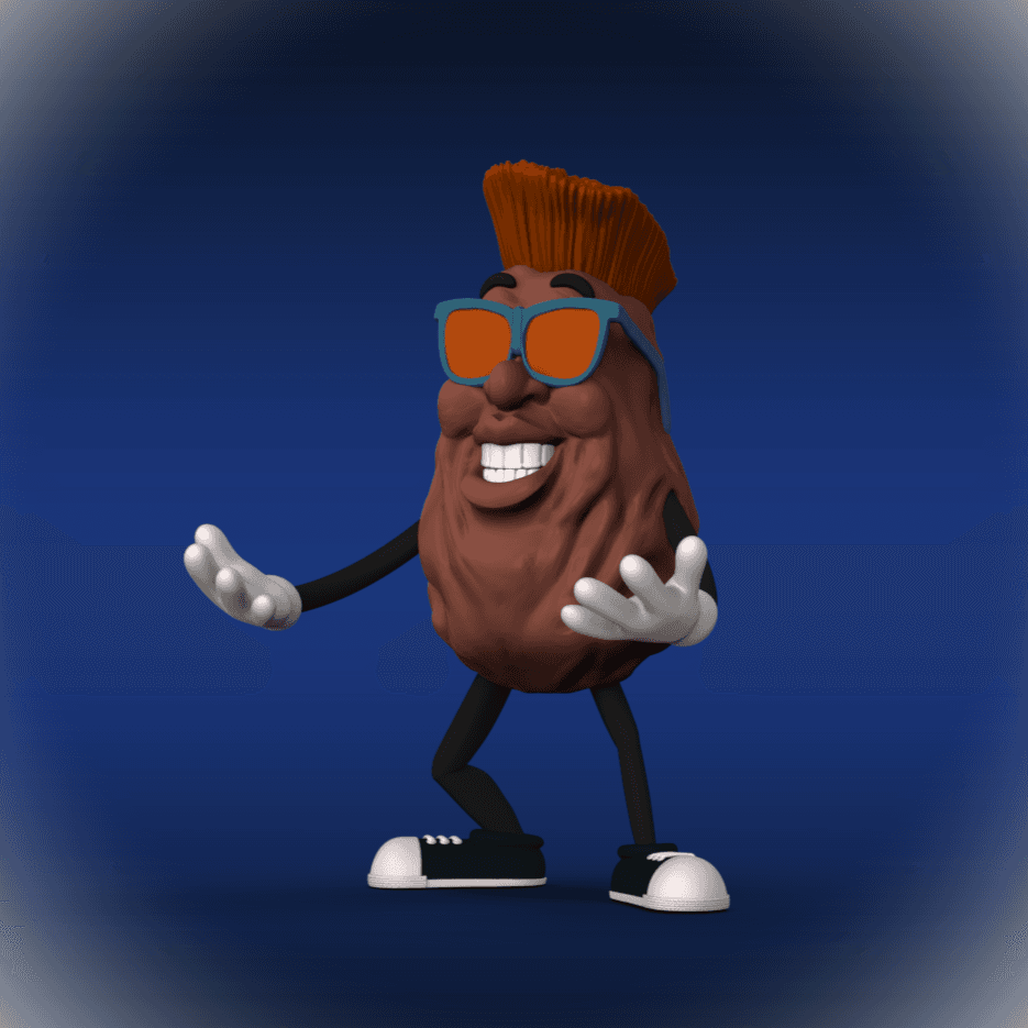 Red -California Raisins 3d model