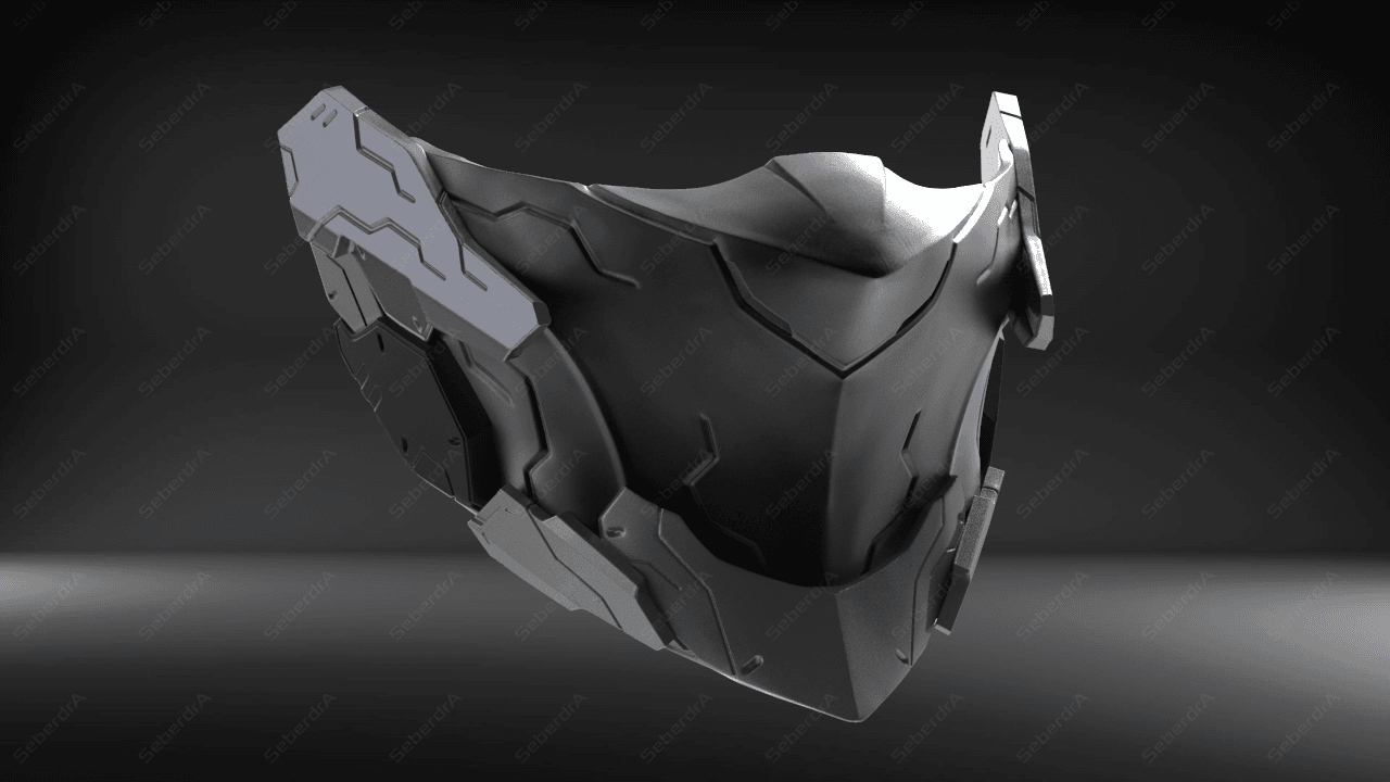 Cyborg Mask V2 3d model