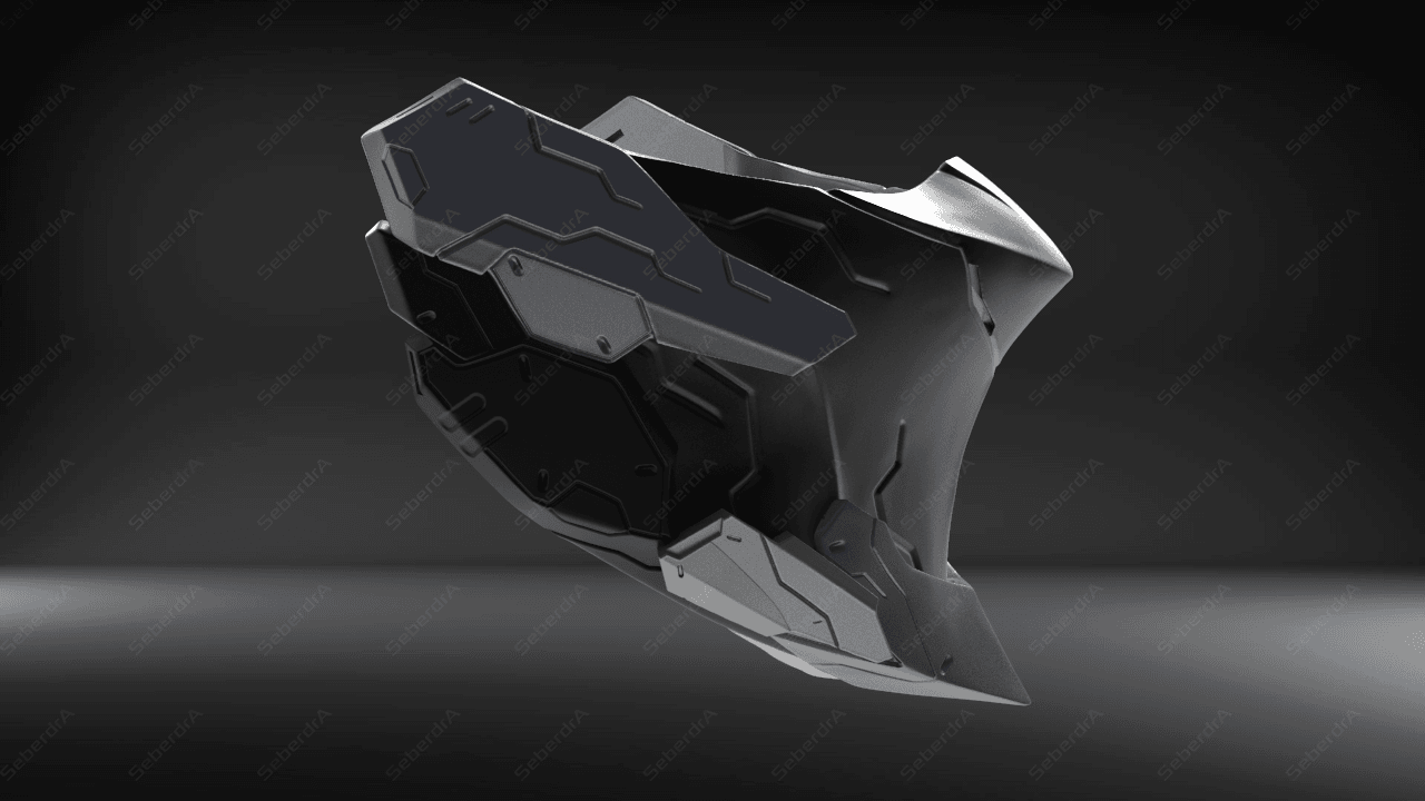 Cyborg Mask V2 3d model