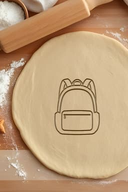 Bag Cookie Cutter, Biscuit Cutter 3d model