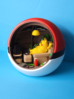 Pokémon Pokéball Diorama 3d model