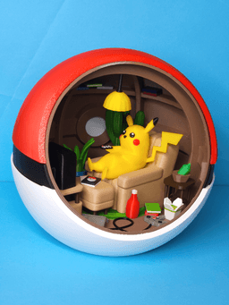Pokémon Pokéball Diorama 3d model
