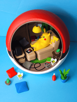 Pokémon Pokéball Diorama 3d model