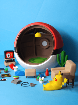 Pokémon Pokéball Diorama 3d model