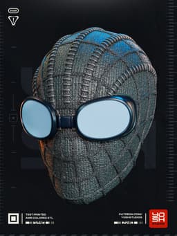 Spider-Man Noir Helmet 3D Printer STL File 3d model