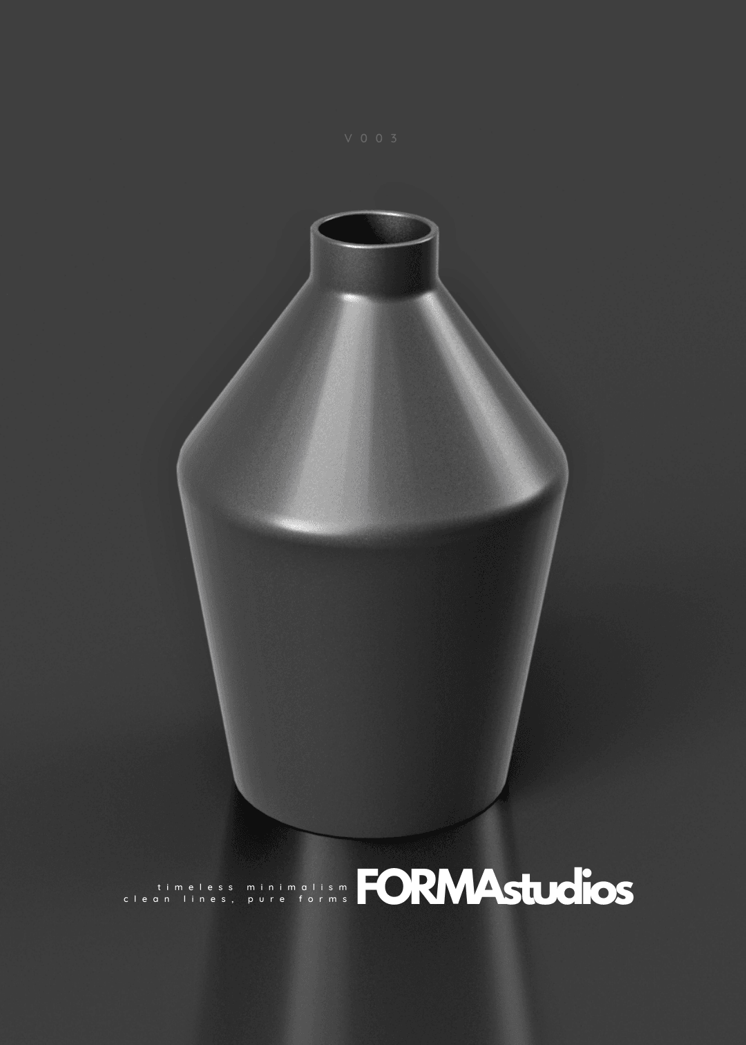 Vase - FORMAstudios V003 3d model
