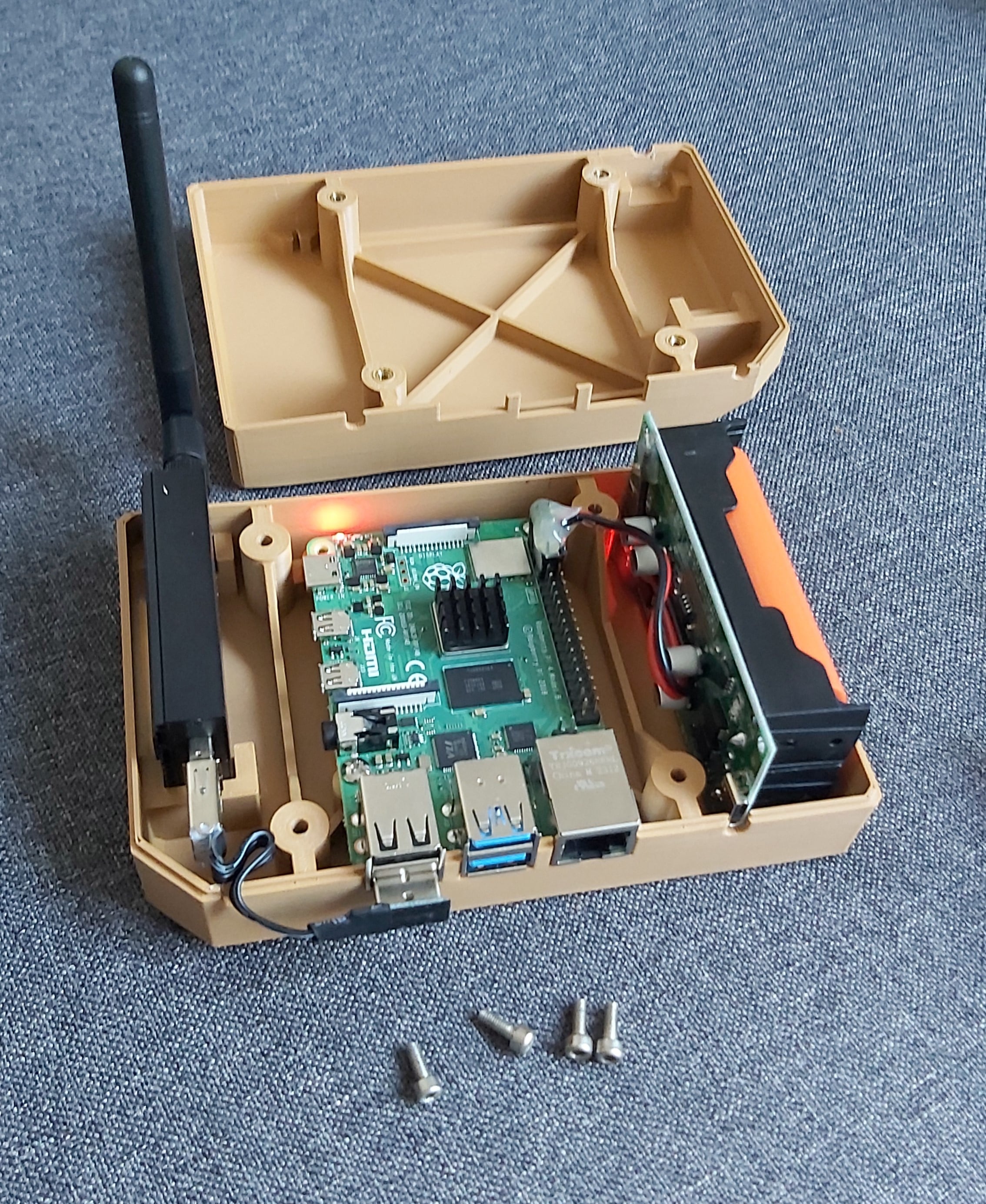 Home assistant raspberry pi case 3d model