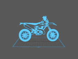 KTM - EXC Wall Art 3d model