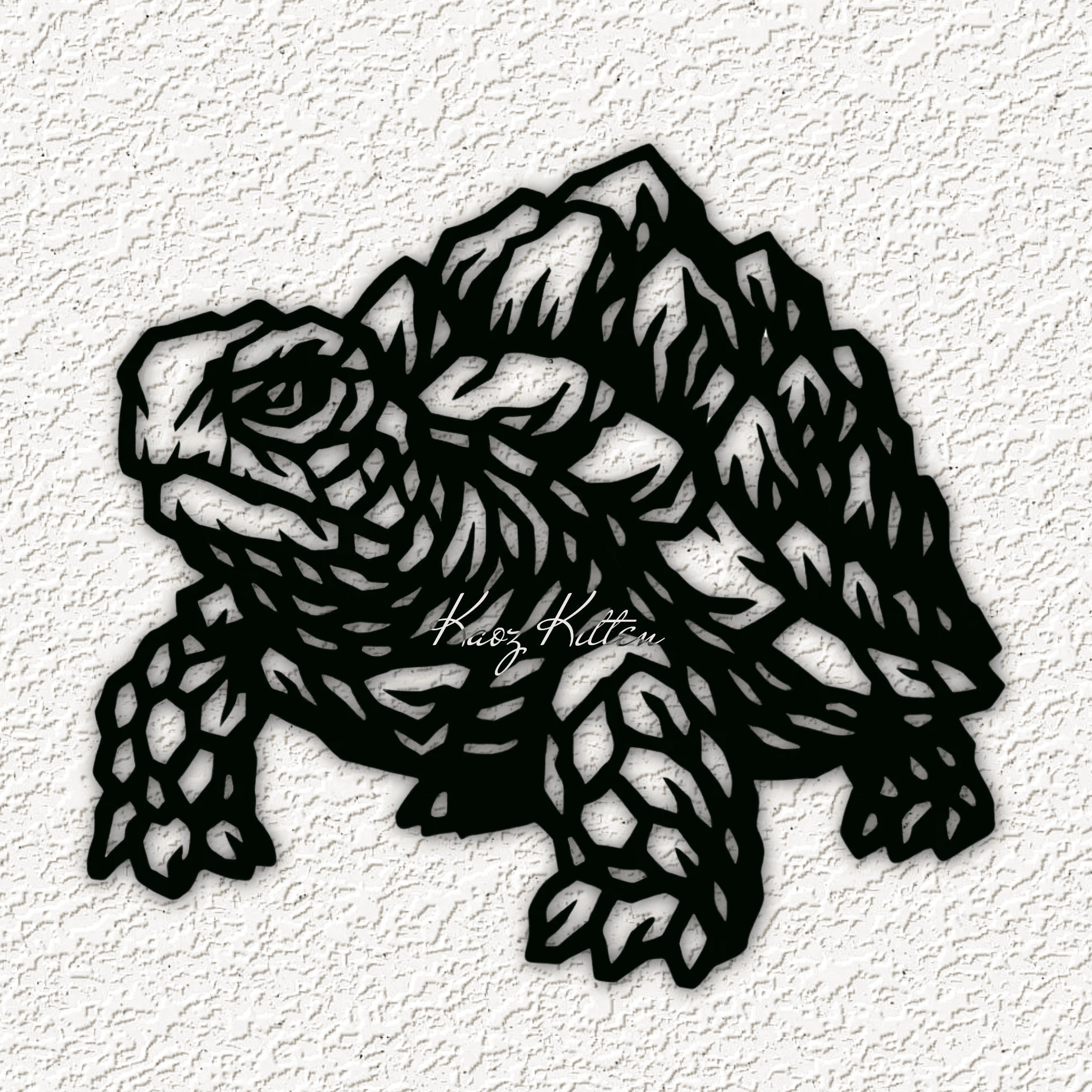 EARTH TORTOISE wall art home decor 3d model