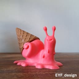 Snail Ice Cream Figure 3d model