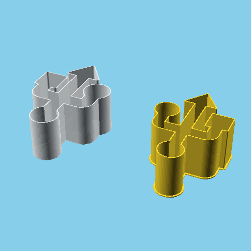 USB Symbol, nestable box (v1) 3d model
