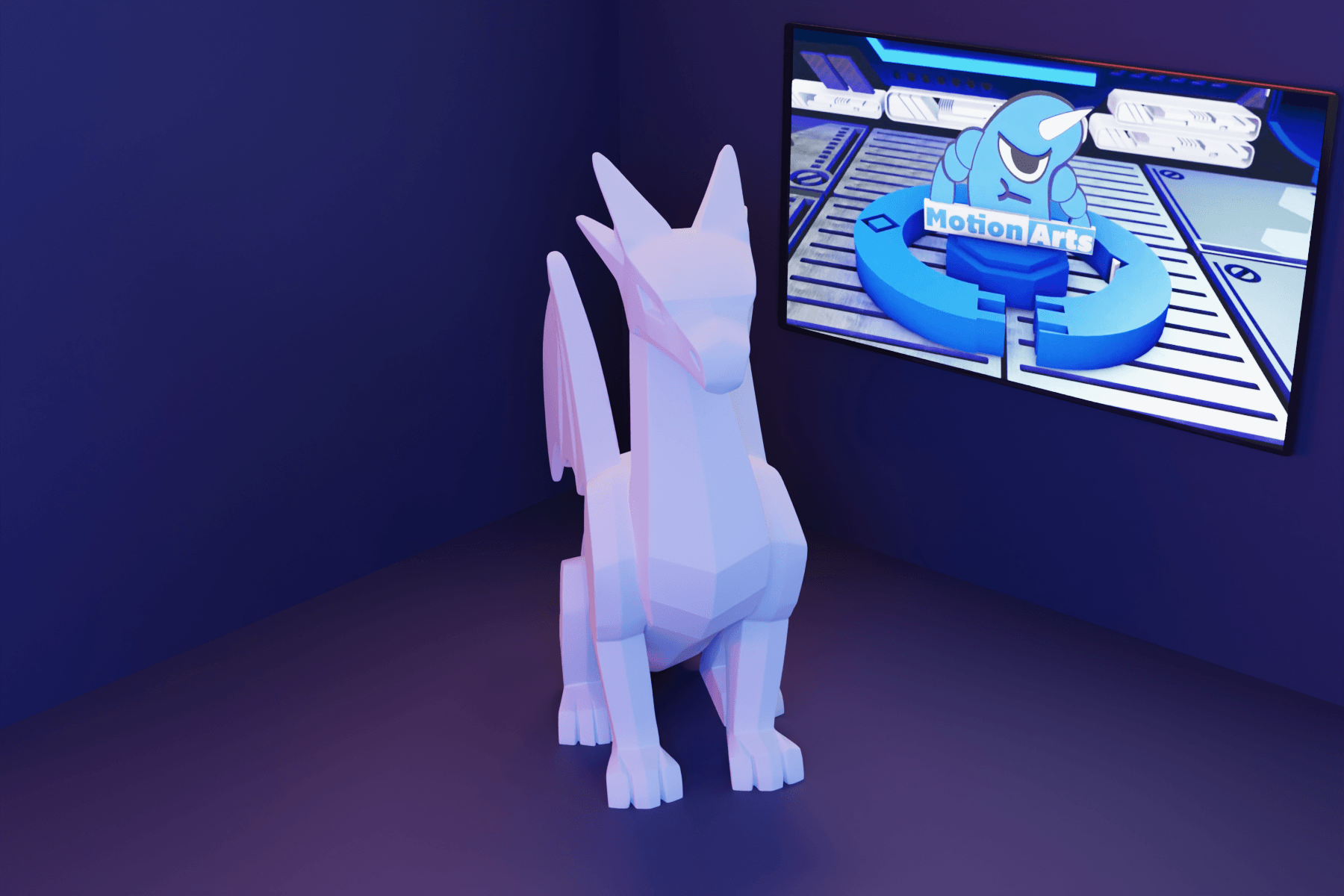 Dragao low poly.stl 3d model