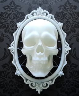 Halloween Skull Cameo-Type Wall Decoration 3d model