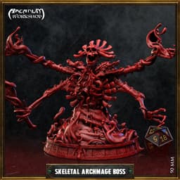 Skeletal archmage boss (90mm) 3d model