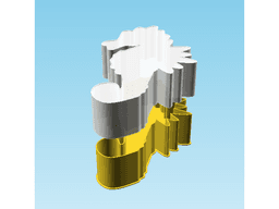 PiktoTea Seahorse, nestable box (v2) 3d model