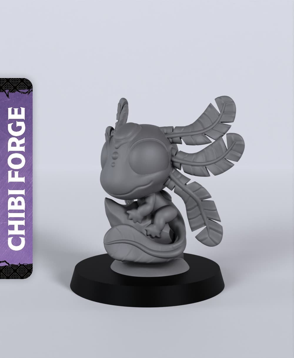 Axolotl - With Free Dragon - 5e DnD Inspired for RPG and Wargamers 3d model
