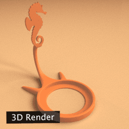 Anima Seahorse 3d model