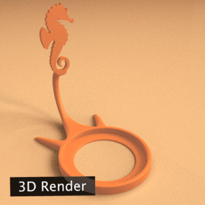 Anima Seahorse 3d model