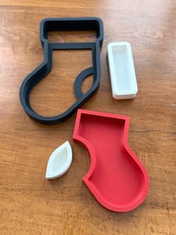 Santa Sock Tray 3d model