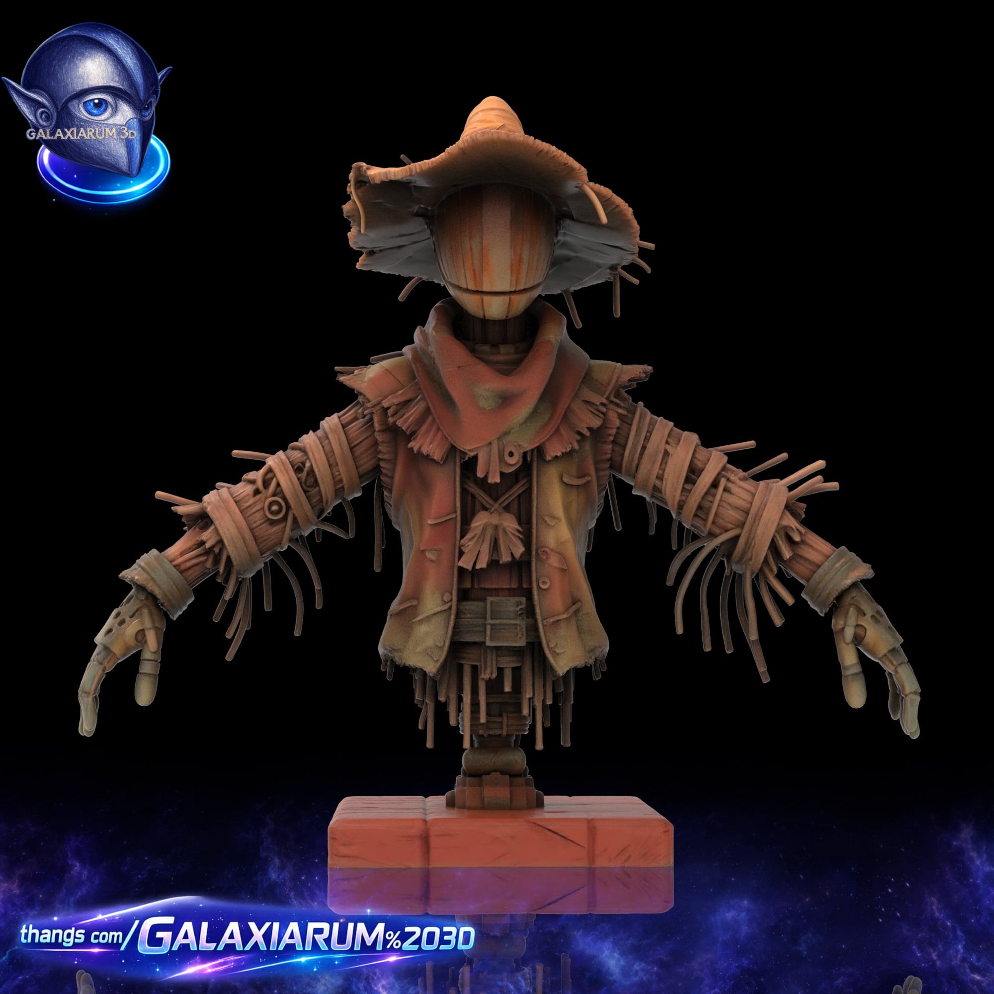 Mars Field Scarecrow 3d model