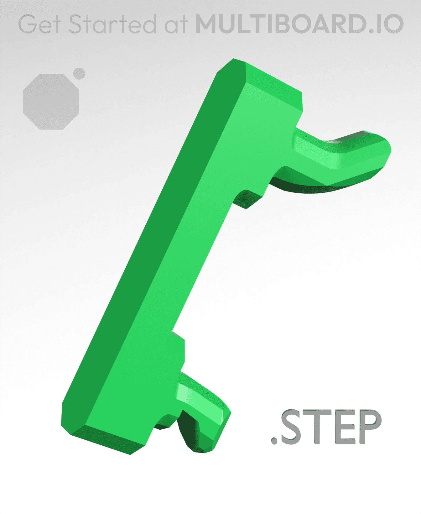 Pegboard Click - STEP Multiboard Remixing Files 3d model