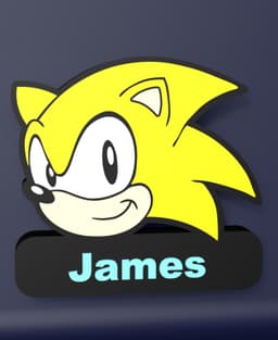 Sonic the Hedgehog - LED Strip compatible 3d model