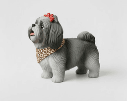 Shih Tzu Dog Decor 3d model