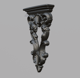Mermaids Corbel - Wall hangable 3d model