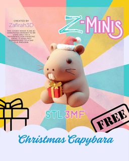 CHRISTMAS CAPYBARA 3d model