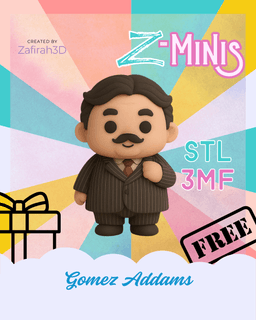 Z-MINIS GOMEZ ADDAMS FOR FREE 3d model