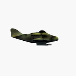 Futuristic Biplane v2 3d model
