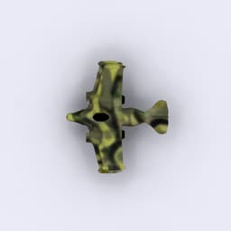 Futuristic Biplane v2 3d model