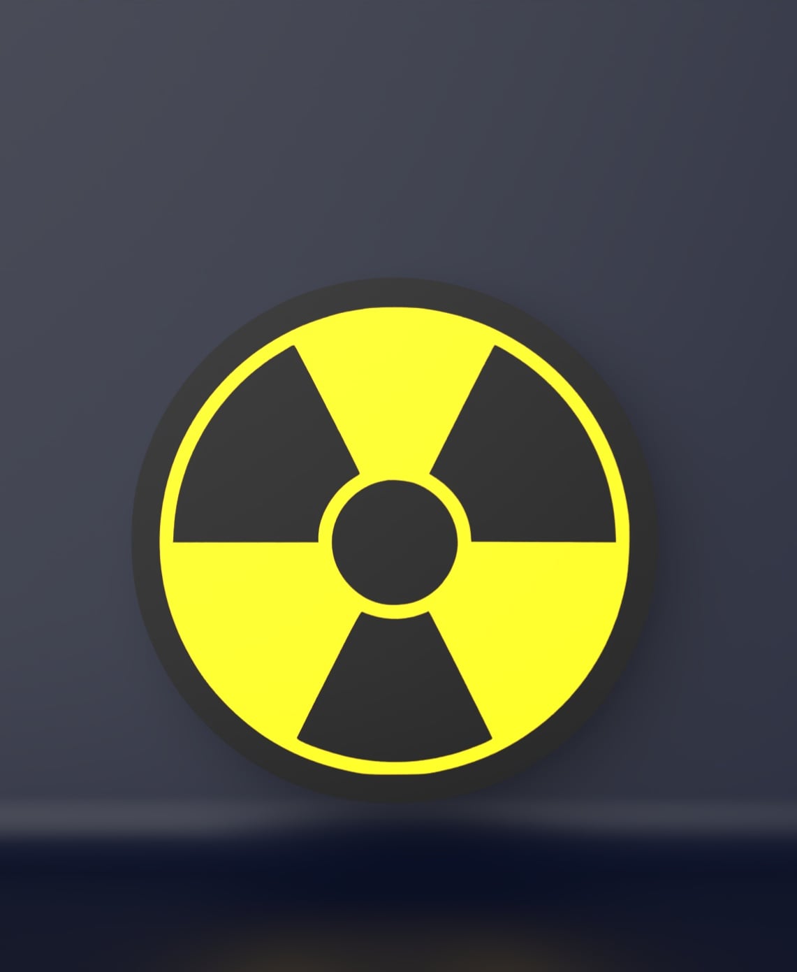 Radioactive Symbol - LED Strip compatible 3d model