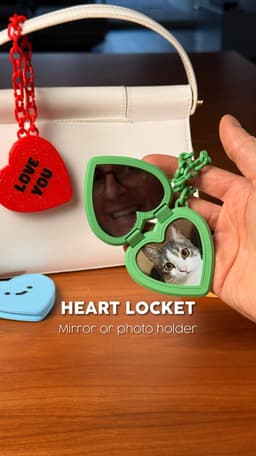 HEART LOCKET | MIRROR OR PHOTO HOLDER 3d model