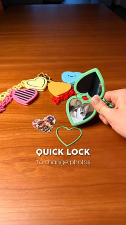 HEART LOCKET | MIRROR OR PHOTO HOLDER 3d model