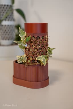 ClimbBud - Modular Moss Pole Planter for Climbing Plants 3d model