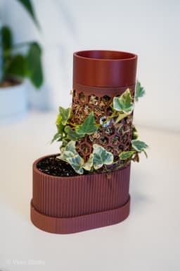 ClimbBud - Modular Moss Pole Planter for Climbing Plants 3d model