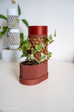ClimbBud - Modular Moss Pole Planter for Climbing Plants 3d model
