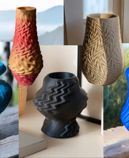 Synchro Vase - Wave Vase 3d model